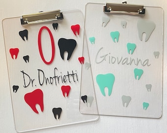 Personalized Dental Clipboard: Dentist, Assistant, Hygienist Gift