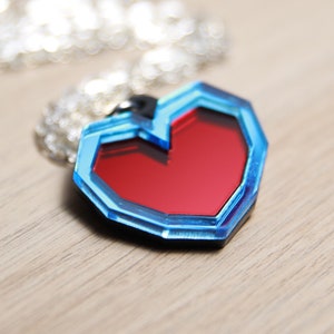 Zelda Heart Container Necklace Link Friendship Pendant