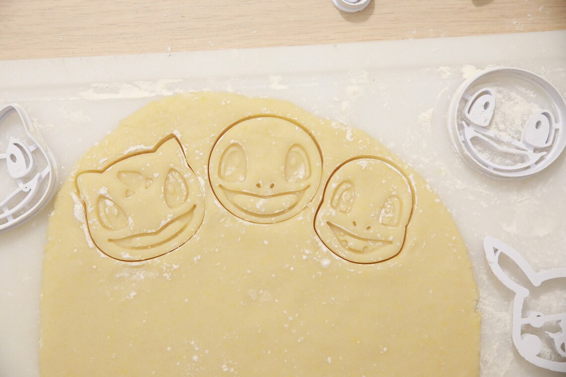 Pokémon Cookie Cutters Original Pikachu Charmander Bulbasaur Etsy
