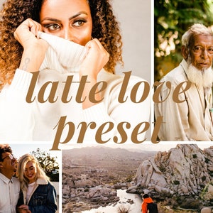Latte Love Preset Pack // 3 Lightroom Mobile Presets // Bright & Creamy Lightroom Presets / DNG