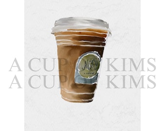 Philadelphia Coffee Digital Art Print  – PDF & PNG Instant Download