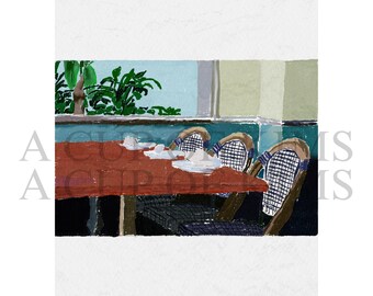 Philadelphia Restaurant Art Print – Cuba Libre Inspired Digital Art (PDF, PNG)