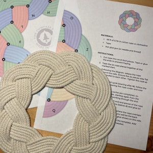 DIGITAL TEMPLATE - Rope Wreath Trivet