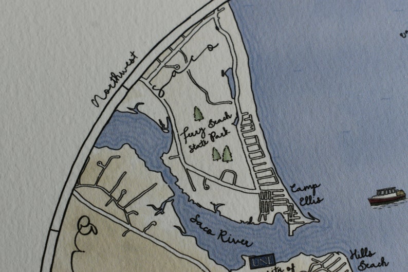 Maine Spotlight Map Series Biddeford Pool/hills Beach/ferry Beach/camp