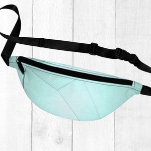 Tranquil Turquoise Fanny Pack, Gender Neutral Hip Bag, Stylish Waist Pack, Festival Belt Pouch, Travel Bum Bag, Hikers Fanny pack