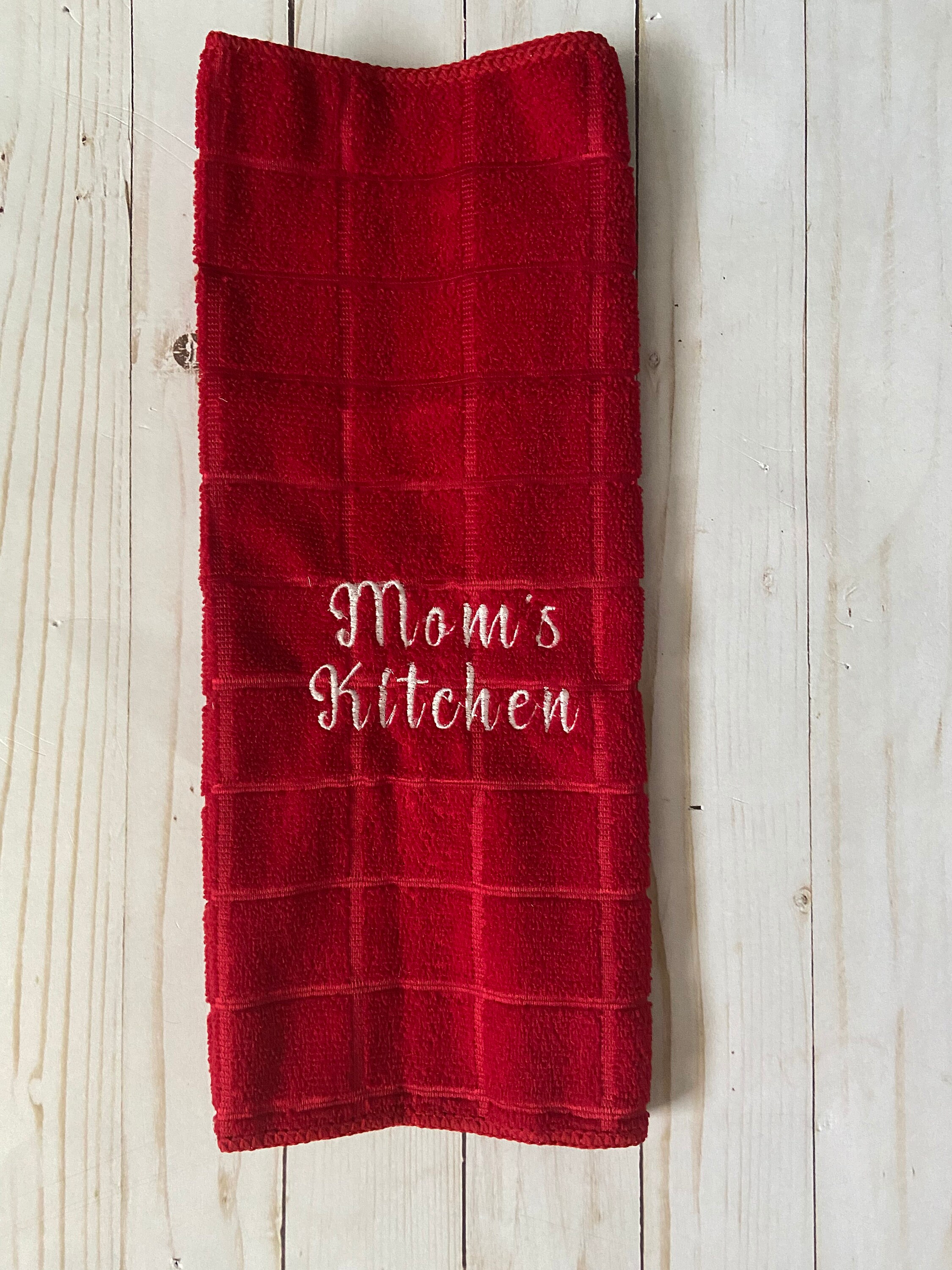 Personalized Embroidered Kitchen Set. Mix and Match Pot Holder Towels