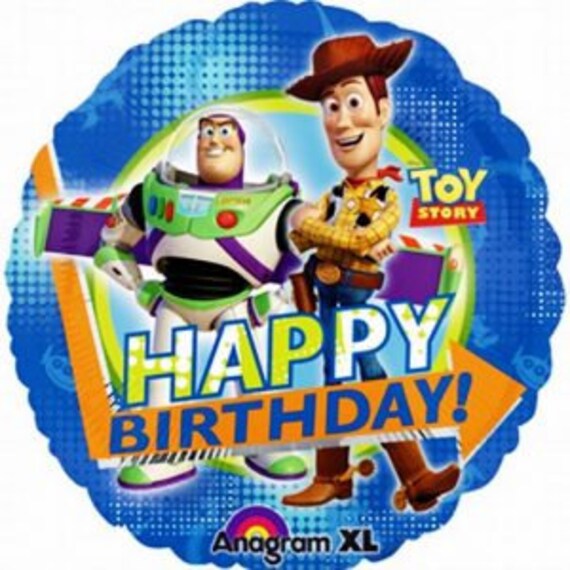 TOYSTORY WOODY AND BUZZ FOIL BALLOON  17 in 43 cm  NEW BIRTHDAY  PARTY XL 
