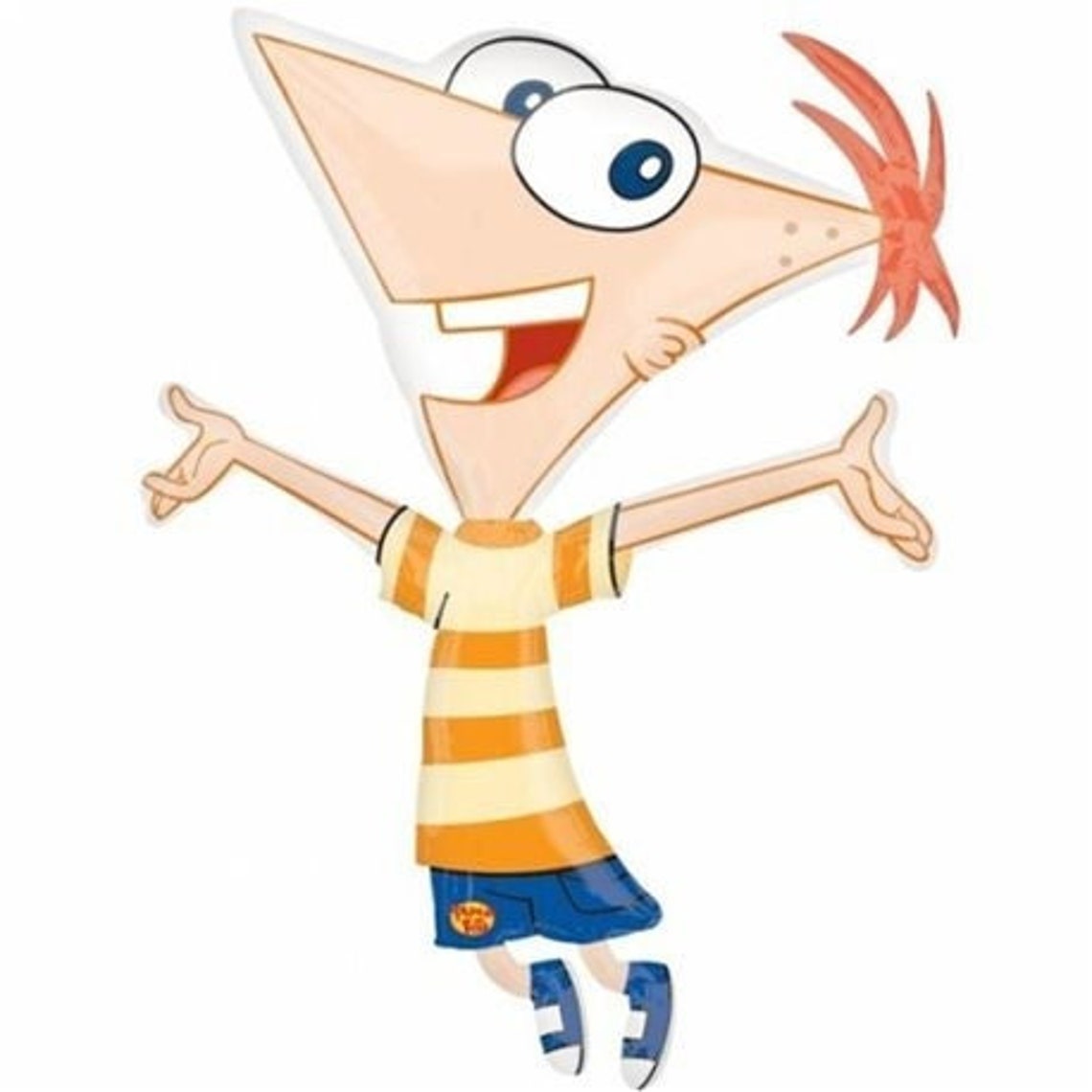 PHINEAS FLYNN Phineas and Ferb Balloon Large Shape Foil Mylar Etsy