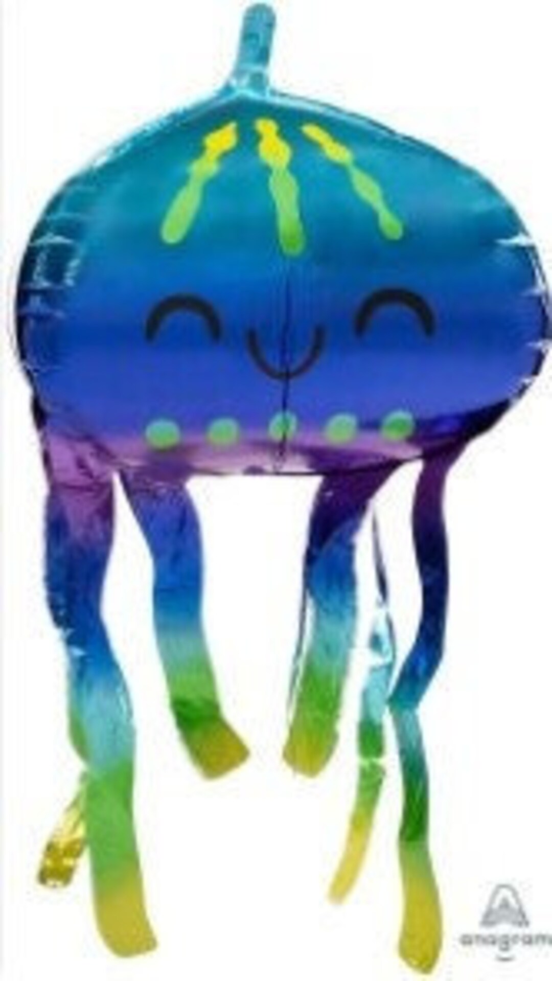 31 COLORFUL JELLYFISH Balloon Large Shape Foil Mylar Etsy