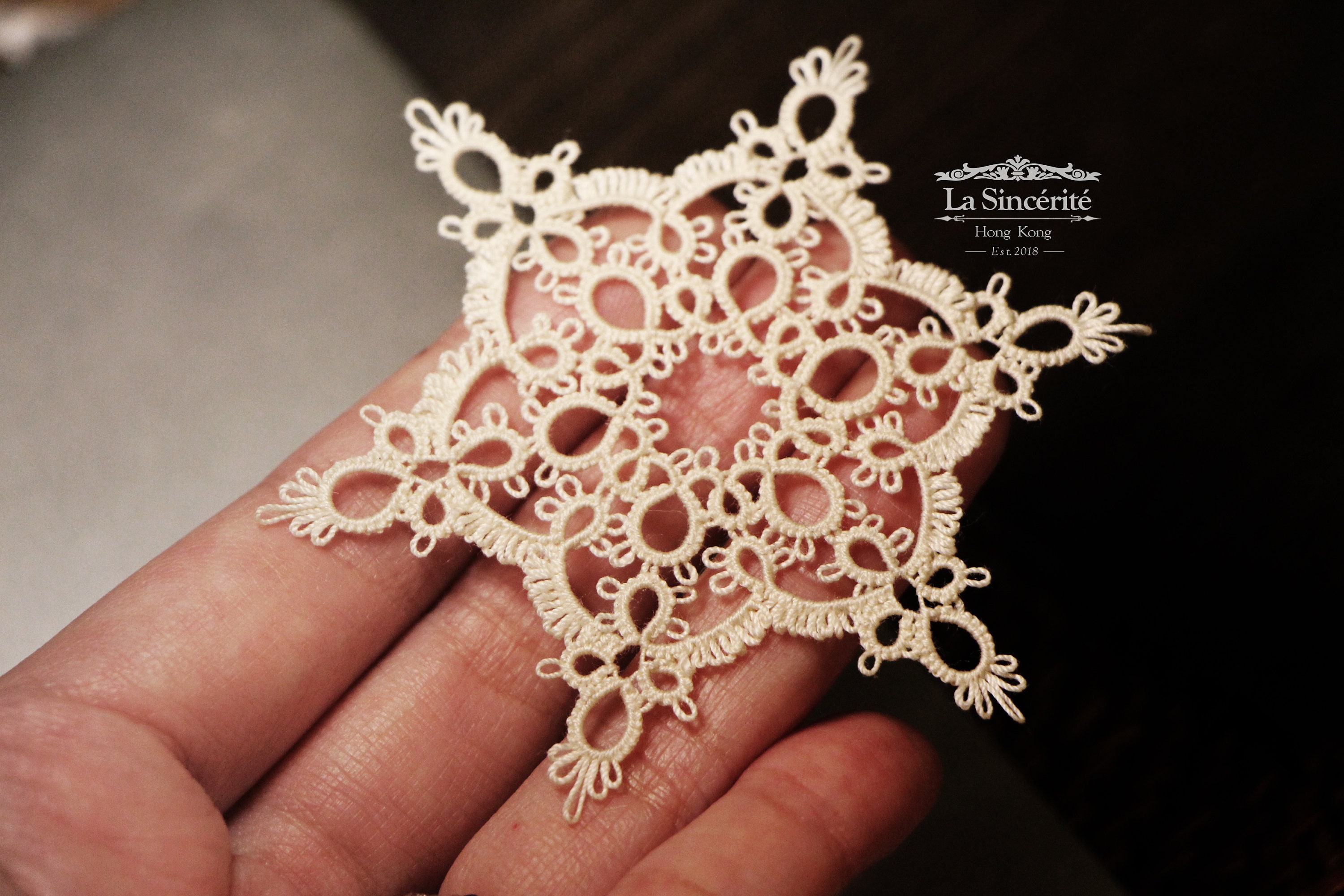Original Tatting Snowflake Pattern Shuttle Tatting Tutorial Etsy