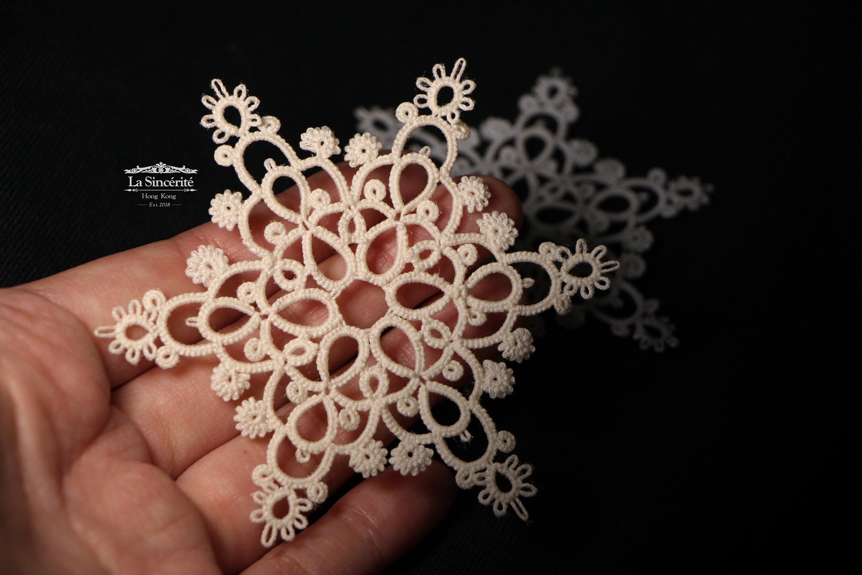 Original Tatting Snowflake Pattern Shuttle Tatting Tutorial Etsy Canada