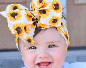 sunflower headband baby