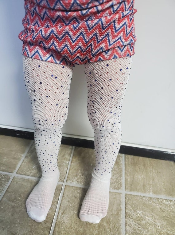 Red, White, & Blue Bling Tights 