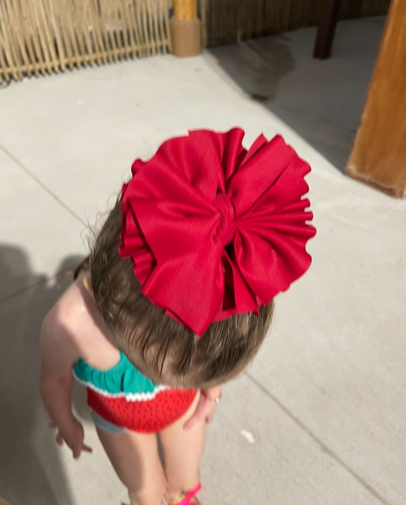 Red shredded swim bow Ready for the water These have been Etsy