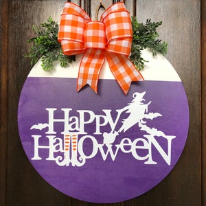 Halloween Front Door Decor | Halloween Wreath | Happy Halloween | Halloween Decor | Door Hanger | Door Wreath | Witch | Wreath