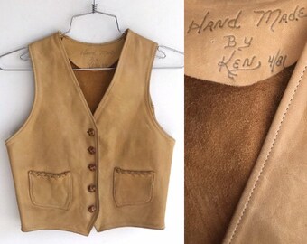 Kids Leather Vest Etsy