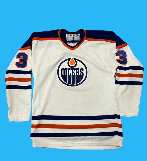 Mens Old Time Hockey NHL Edmonton Oilers Royal Blue White Hoodie Jacket  Size 2XL