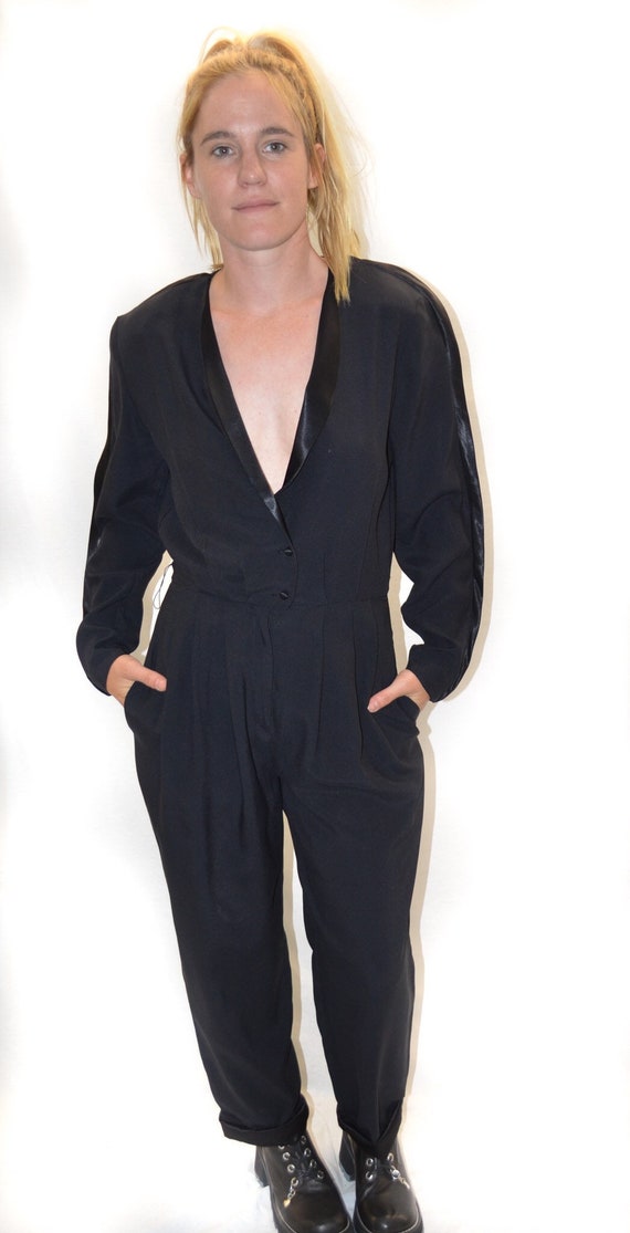 Vintage Jump Suit One Piece in Black