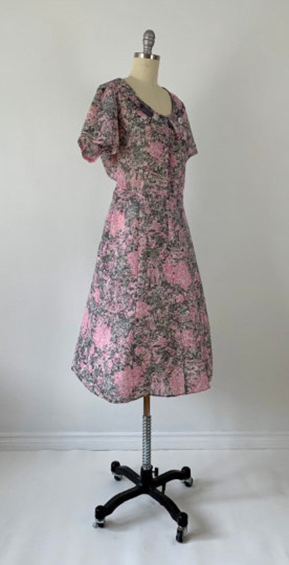 Vintage 60s Party Dress // 1960s Fancy Day Dress … - image 3