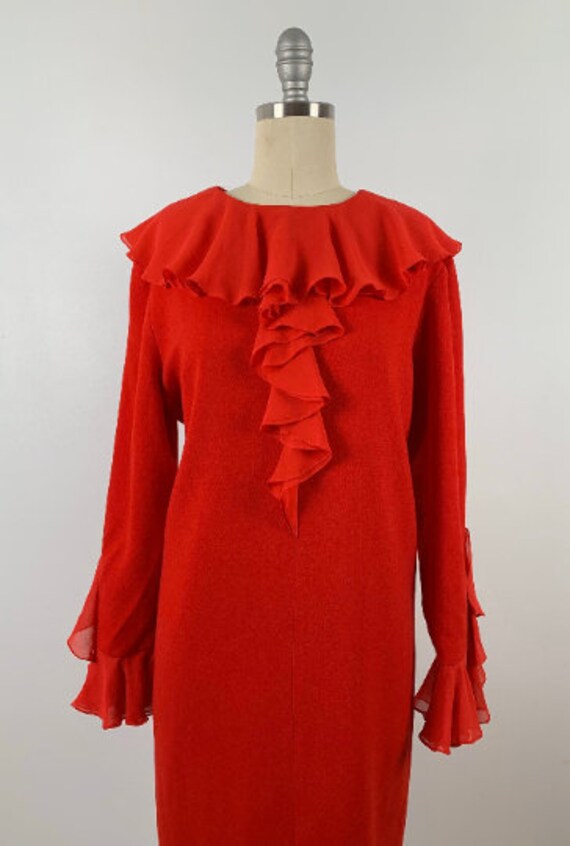 Vintage 80s Bill Blass Dress // 1980s Couture Des… - image 6