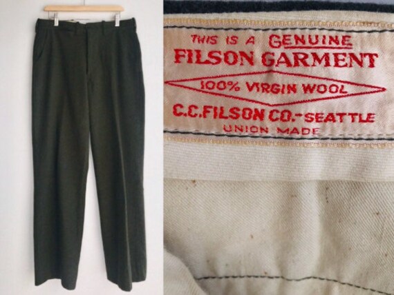 Vintage 50s Filson Pants // 1950s CC Filson Wool P