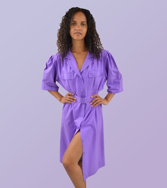 Vintage Lavender Trench Dress