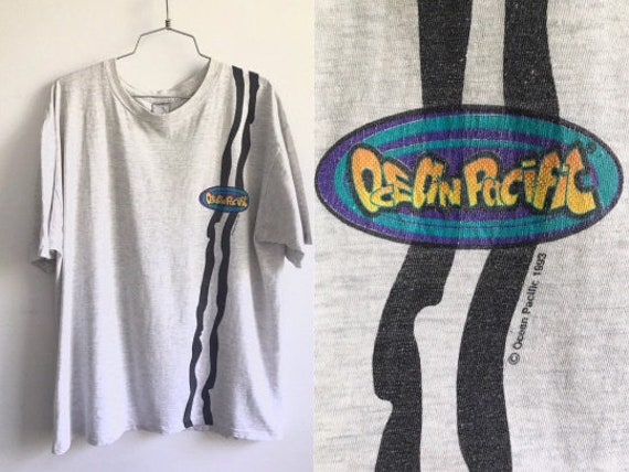 Vintage 90s Ocean Pacific Tshirt // 1994 OP Tshir… - image 1