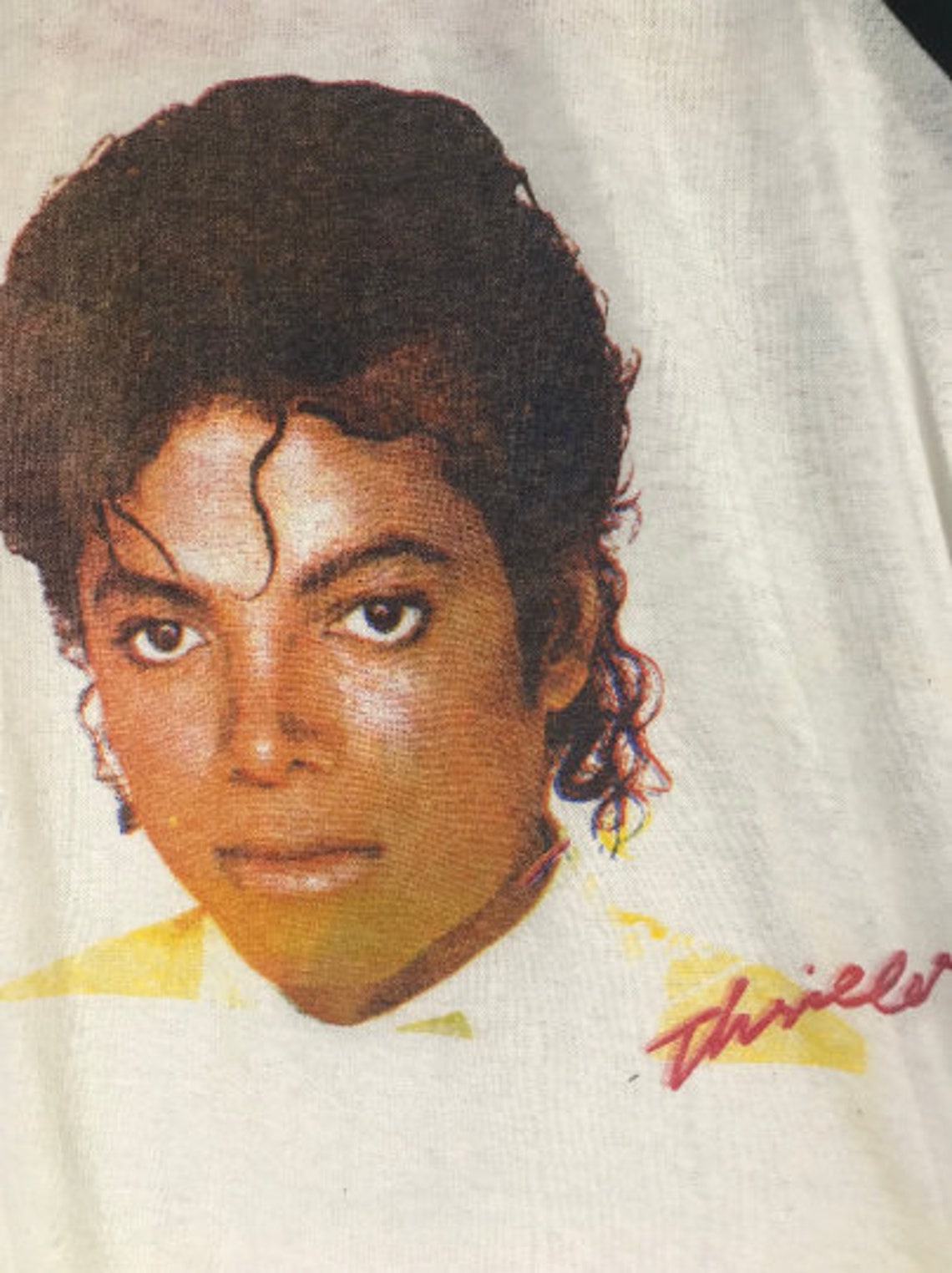 Vintage 80s Michael Jackson Baseball Shirt // 1980s MJ Etsy España