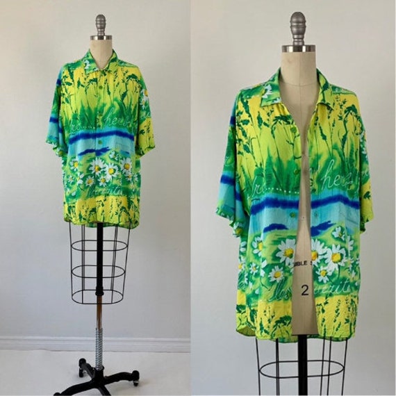 Vintage 80s Jams World Shirt // 1980s Abstract Jam