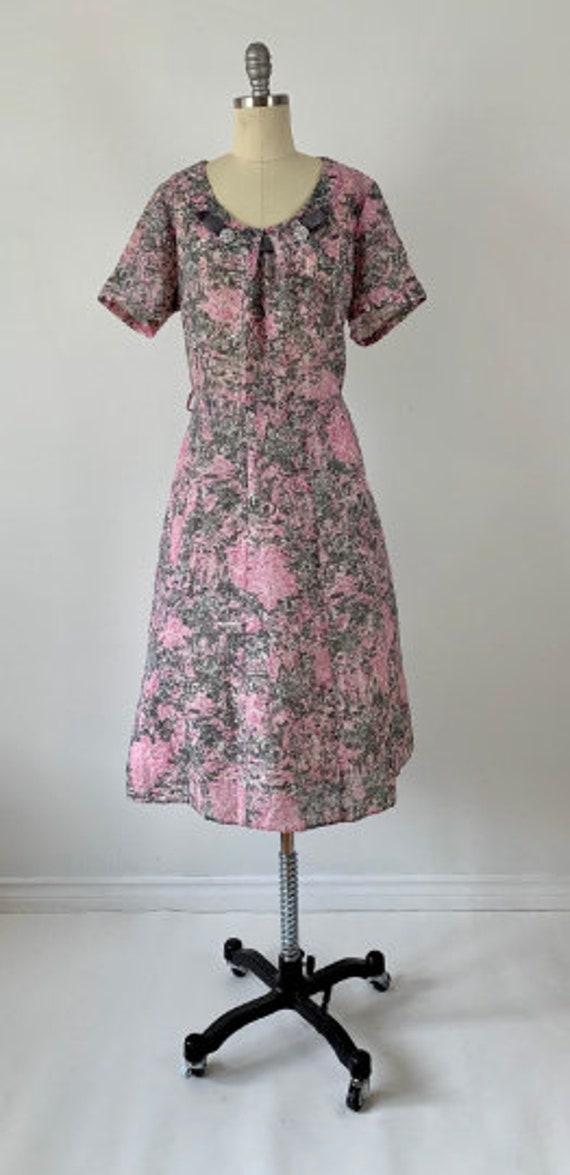 Vintage 60s Party Dress // 1960s Fancy Day Dress … - image 2