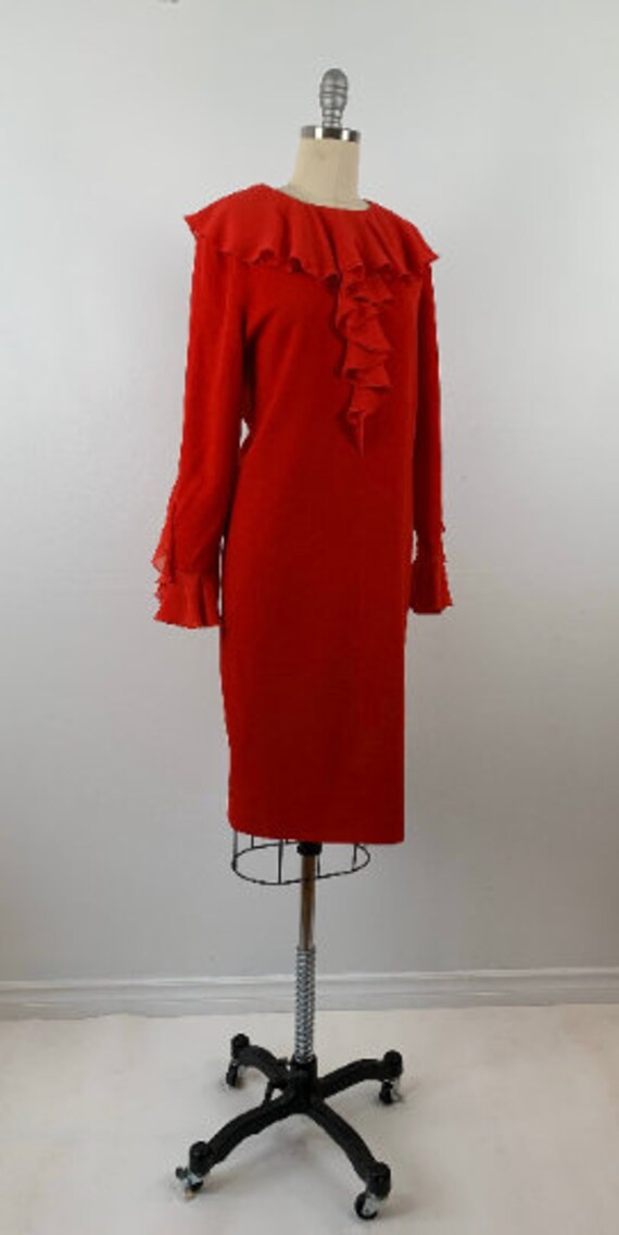 Vintage 80s Bill Blass Dress // 1980s Couture Des… - image 4