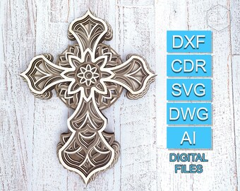 Download 3d Cross Svg Etsy