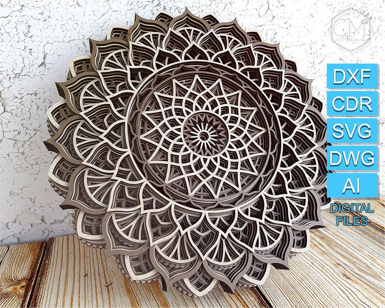 Free Free 321 Design Layered Mandala SVG PNG EPS DXF File