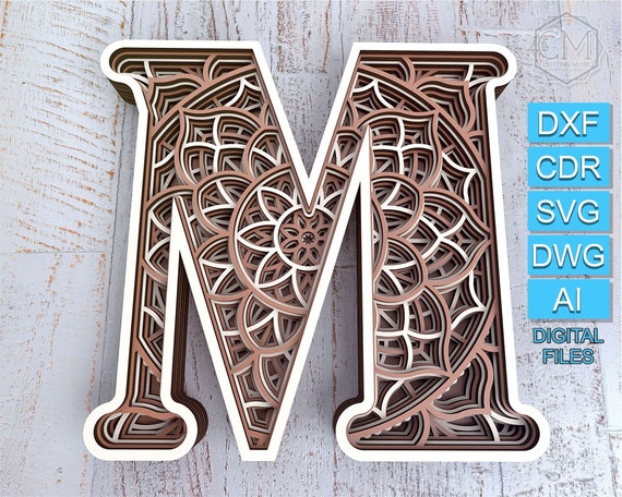 Free Free Layered Monogram Svg 738 SVG PNG EPS DXF File