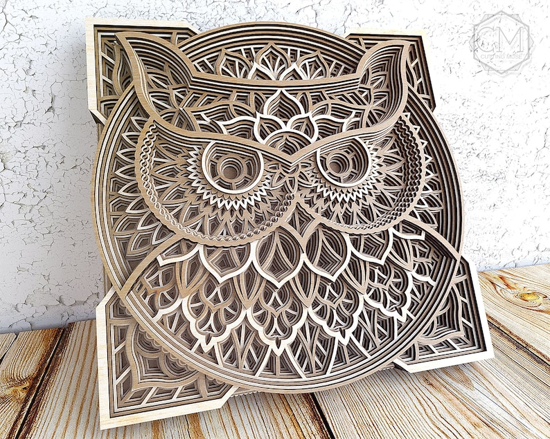 Layered Owl Mandala Svg Free Free Svg Cut File