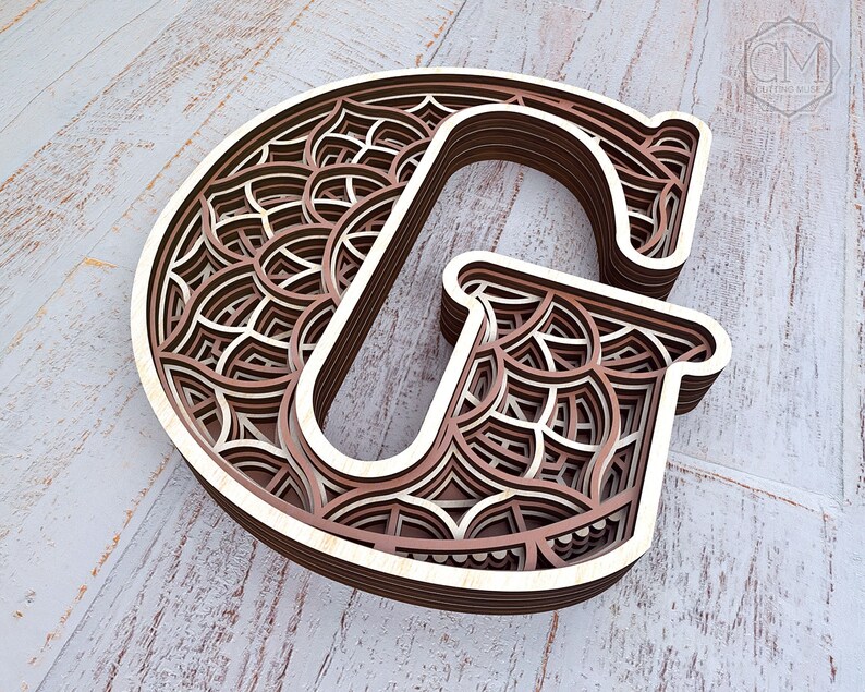 Download Layered Letter G Layered Letters SVG Multilayer Letters ...