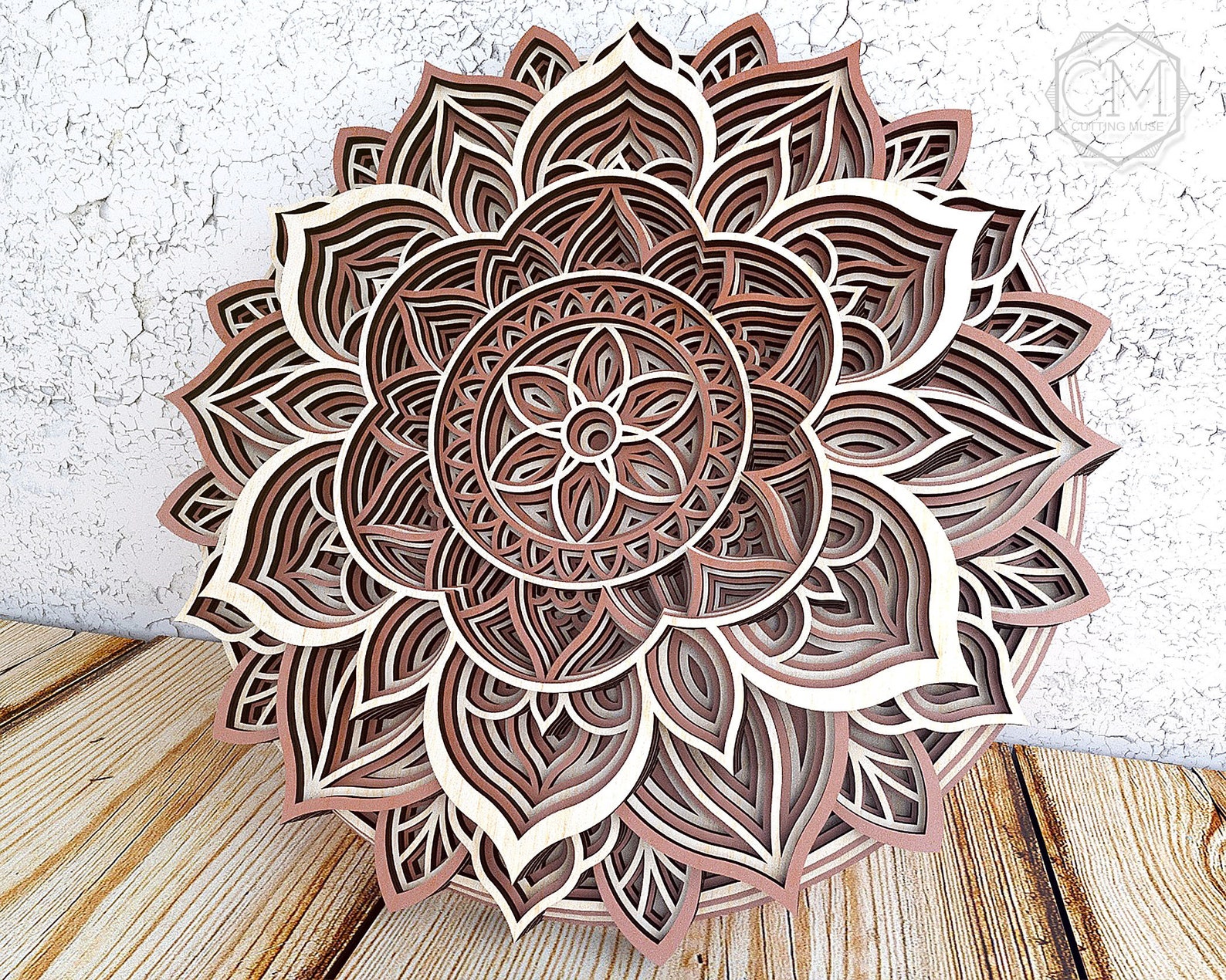 Laser Cut Mandala Dxf Multilayer Mandala Design Layered Etsy