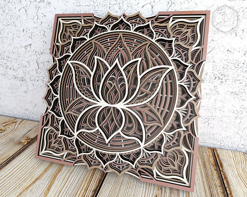 Free Free 203 Lotus Flower Svg Cricut Mandala Svg SVG PNG EPS DXF File