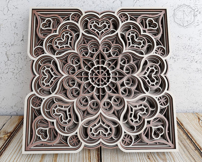 Free Free Layered Mandala Heart 745 SVG PNG EPS DXF File