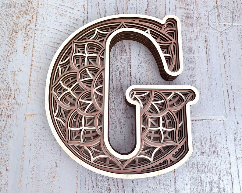 Download Layered Letter G Layered Letters SVG Multilayer Letters ...