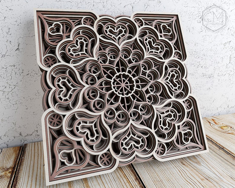 Free Free 332 Layered Mandala Heart SVG PNG EPS DXF File
