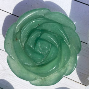 Green Aventurine Flower Crystal 2 inch