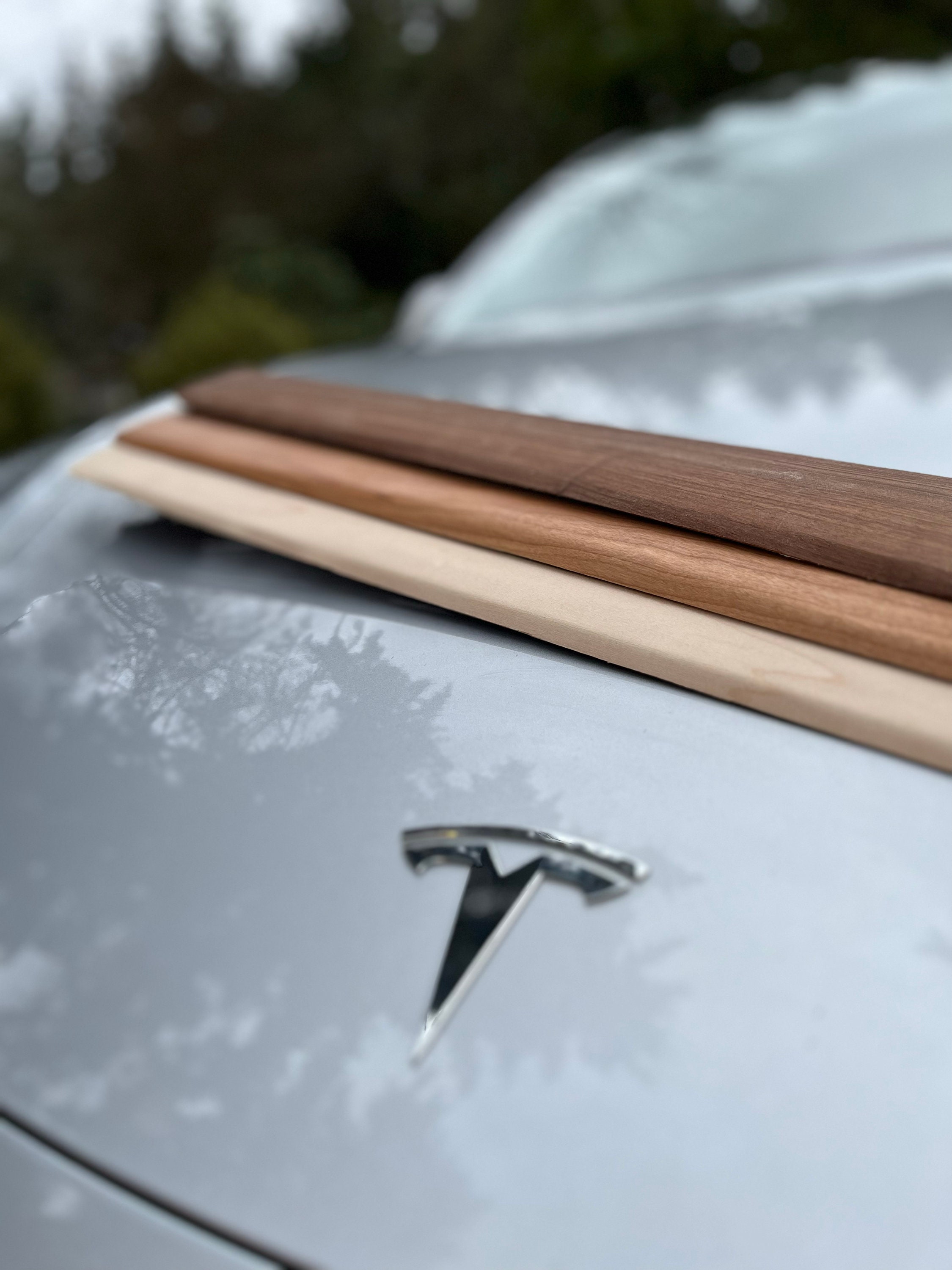 Wood Dashboard Cover Tesla Model 3 Y Walnut Etsy