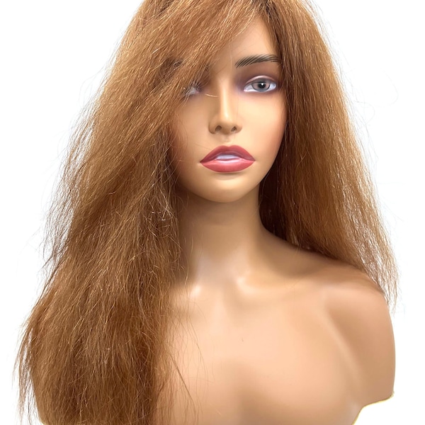 100% Human Hair Topper with Wet & Wave French Wave 18"