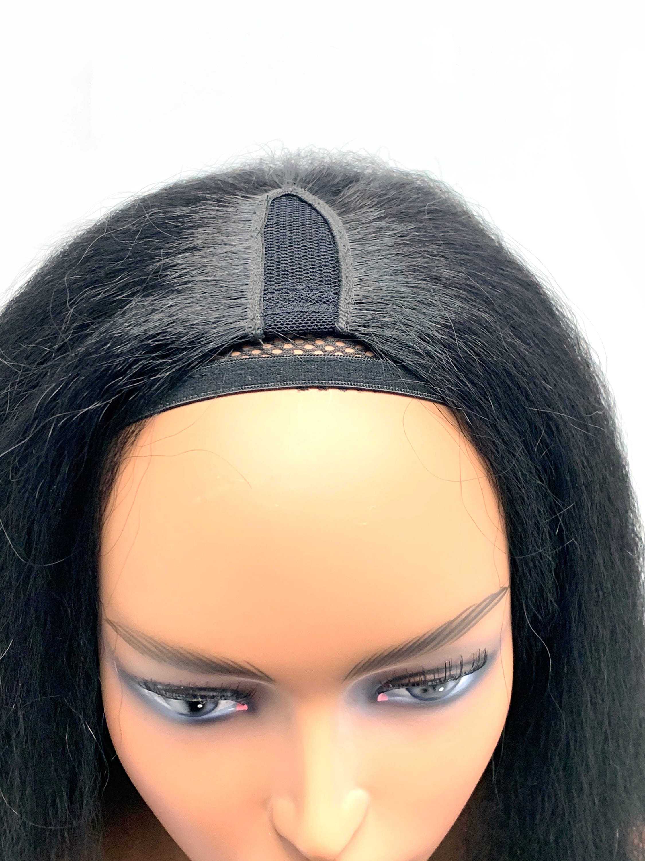 100 Human Hair U Part Hair Piece Made With Kinky Straight Etsy