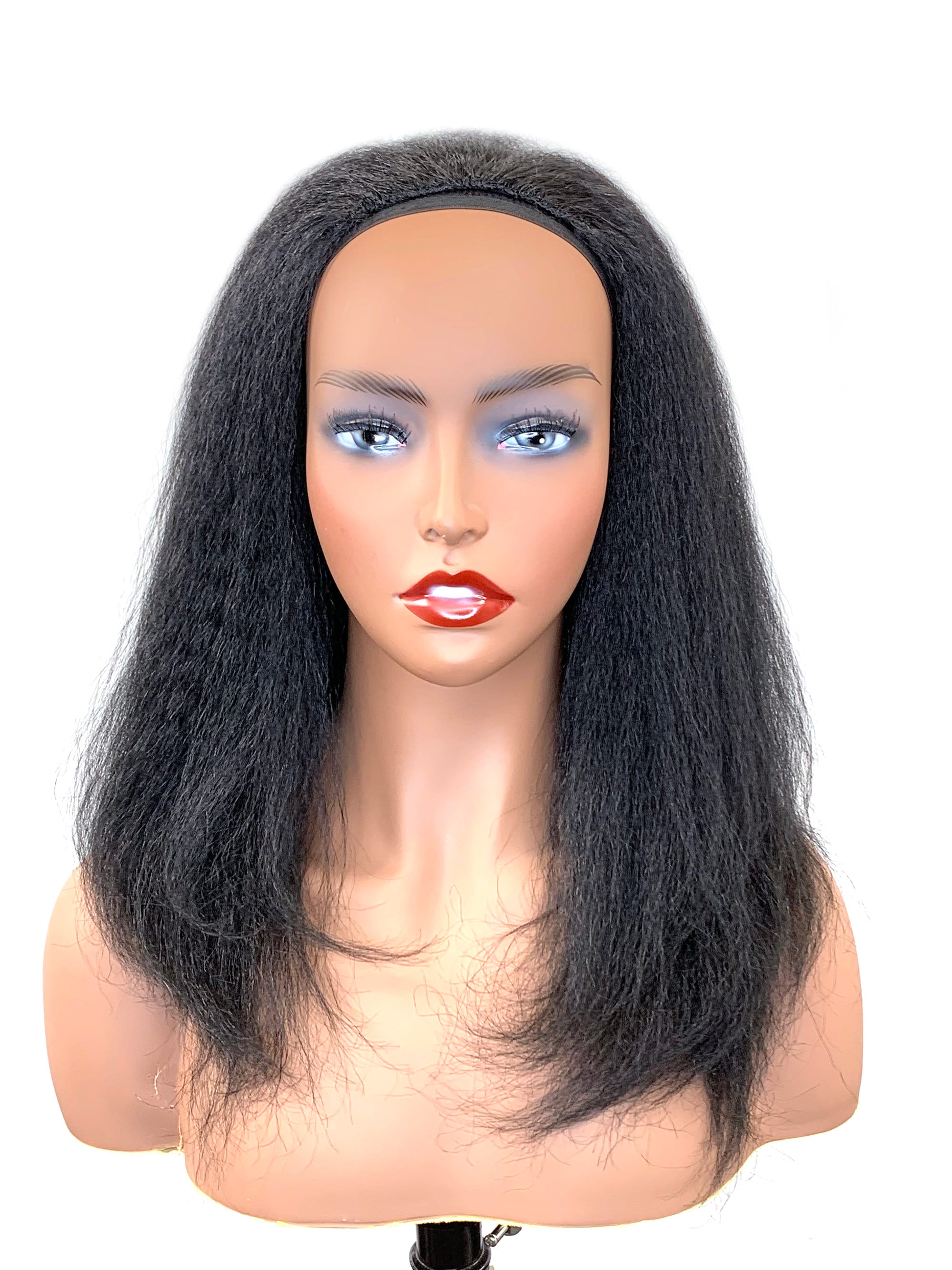 100 Human Hair Half Wig 3/4 Hair Piece Made With Kinky Etsy Australia