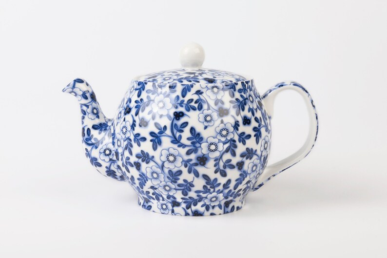 Pimpernel Blue Chintz Bone Chintz Teapot Etsy