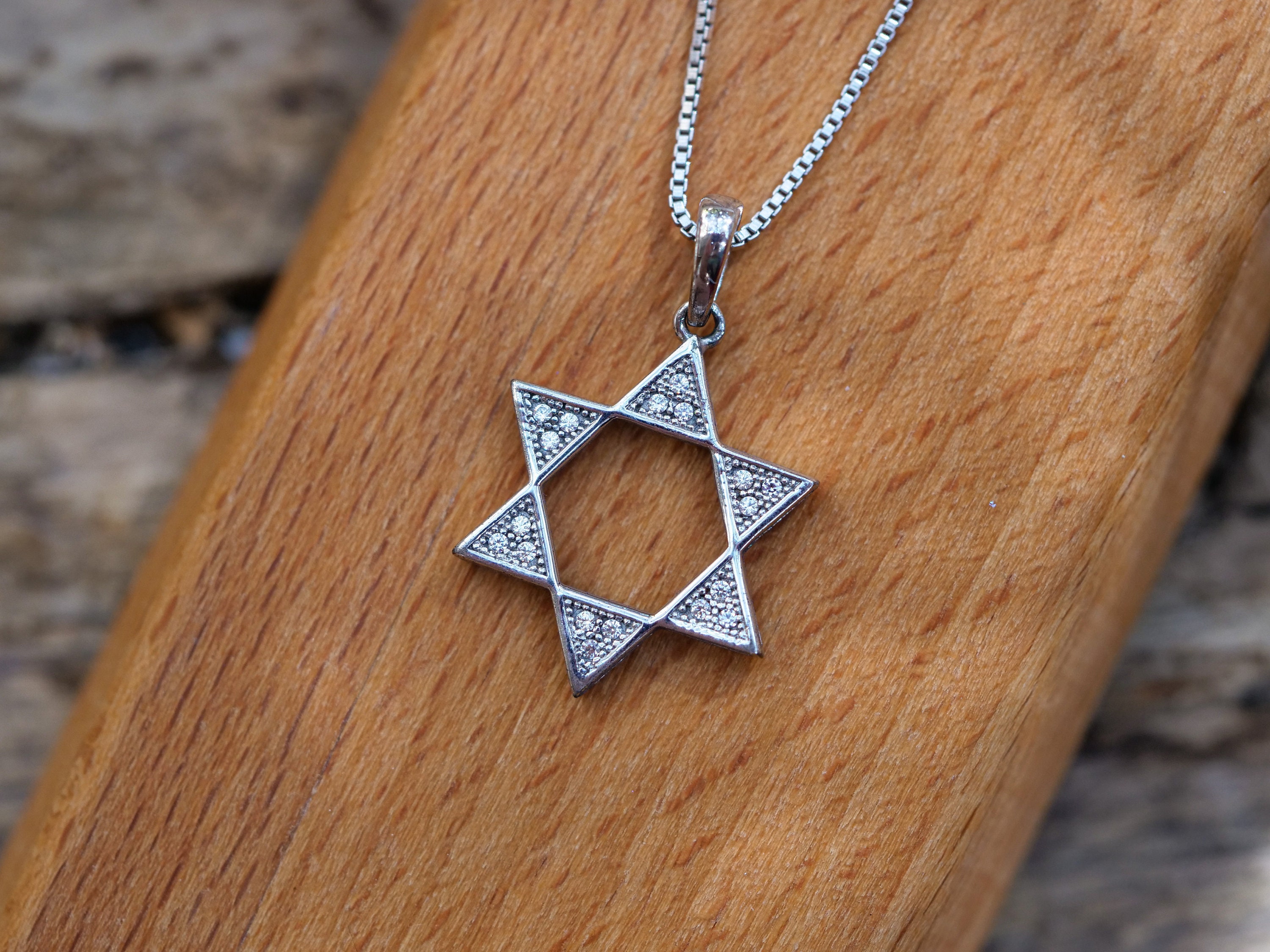 Beautiful Sterling silver 925 sterling Sterling Silver CZ Star of David Pendant Beautiful Sterling silver 925 sterling Sterling Silver CZ Star of David Pendant