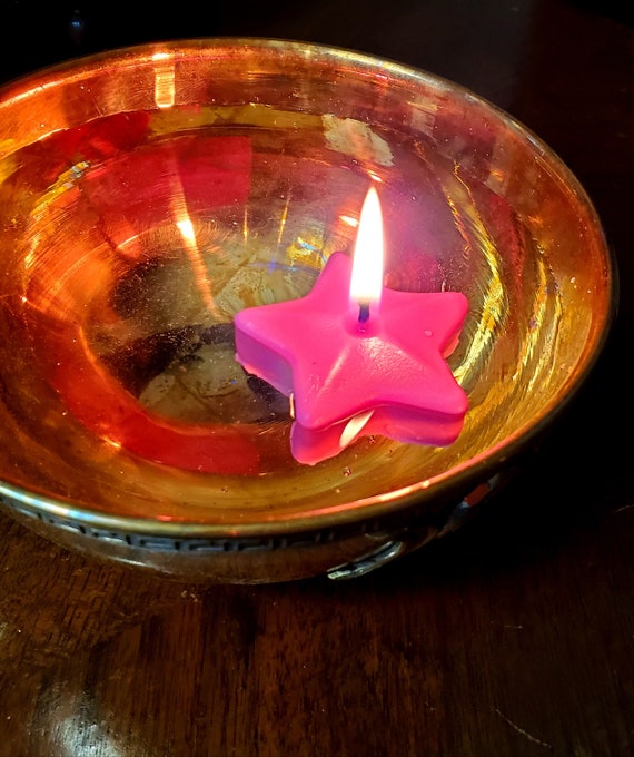 6 9 12 Floating Star Candle Bath Candle Candle Star Etsy UK