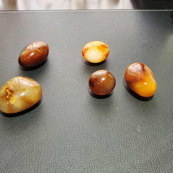 Carnelian Palm Stone - Carnelian